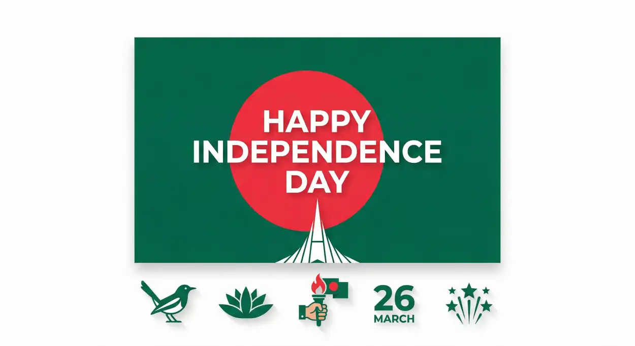 Free Download Bangladesh Independence Day 2026 Branding Banner - High Quality Happy Independence Day Of Bangladesh 2026 Image