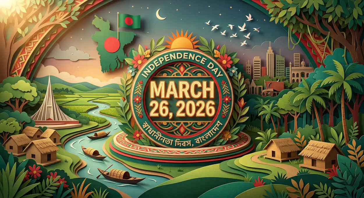 Free Download Bangladesh Independence Day 2026 Festival Poster - High Quality Happy Independence Day Of Bangladesh 2026 Image