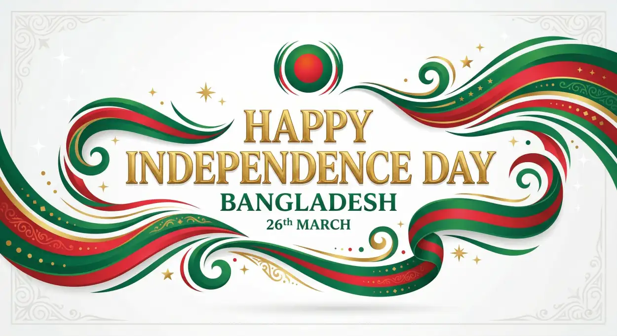Free Download Bangladesh Independence Day 2026 Modern Banner - High Quality Happy Independence Day Of Bangladesh 2026 Image