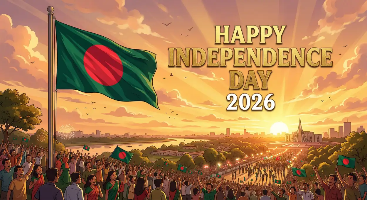 Free Download Bangladesh Independence Day 2026 Poster Design - High Quality Happy Independence Day Of Bangladesh 2026 Image