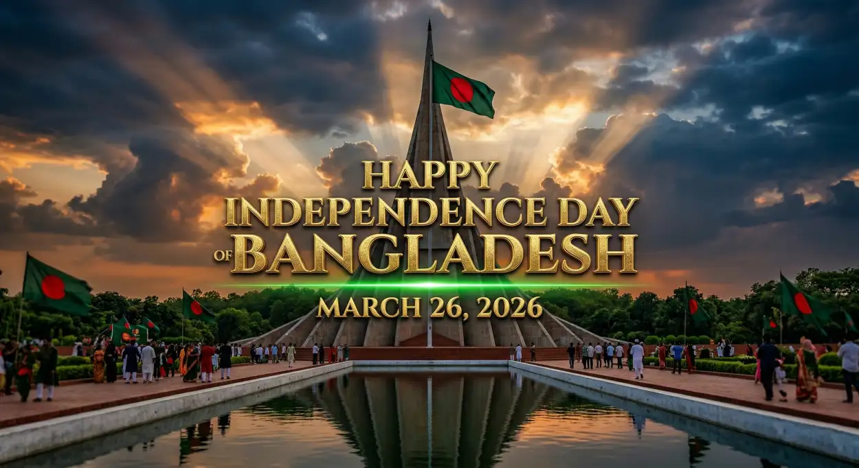 Free Download Bangladesh Independence Day 2026 Stylish Banner - High Quality Happy Independence Day Of Bangladesh 2026 Image