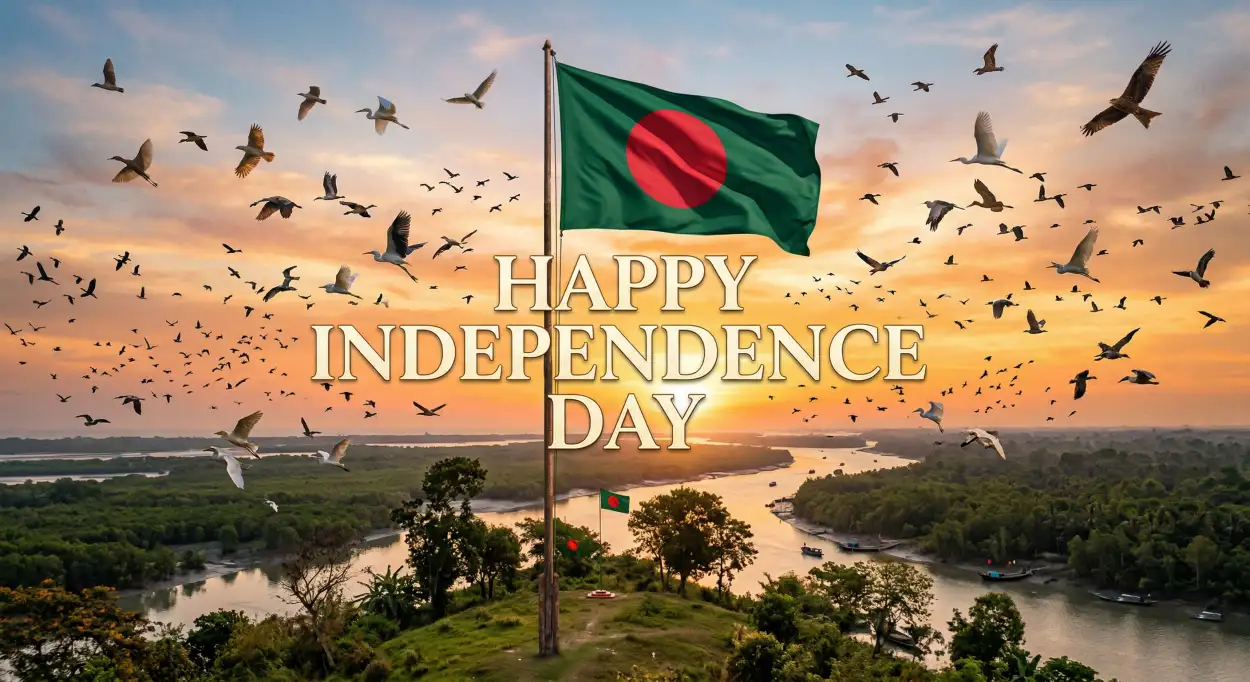 Free Download Bangladesh Independence Day 2026 Transparent Background - High Quality Happy Independence Day Of Bangladesh 2026 Background Image