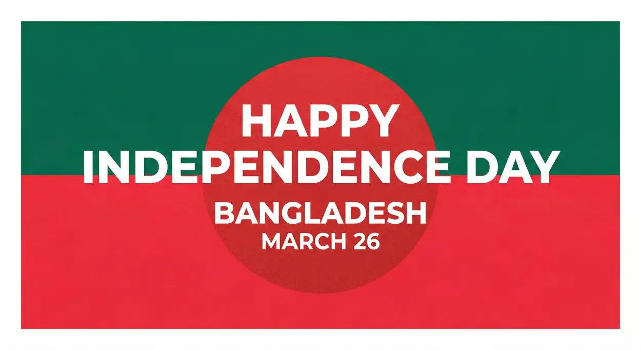 Free Download Bangladesh Independence Day 2026 Vector Flag Png - High Quality Happy Independence Day Of Bangladesh 2026 Transparent PNG