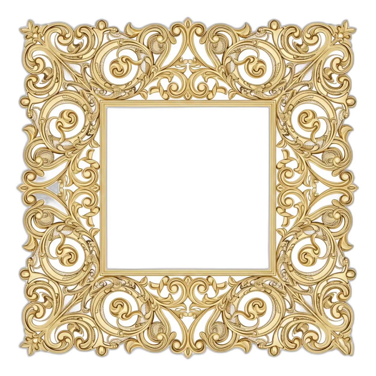 baroque frame png hd