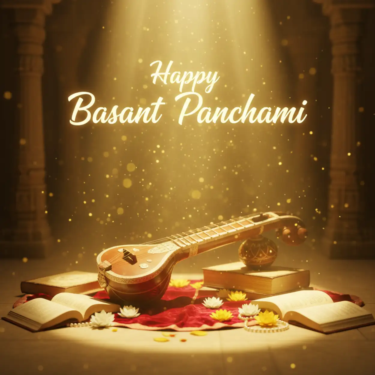 basant panchami banner background hd