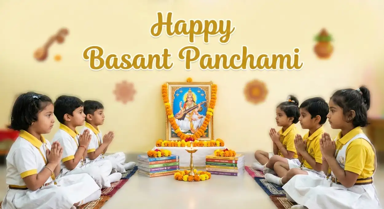 basant panchami banner for school
