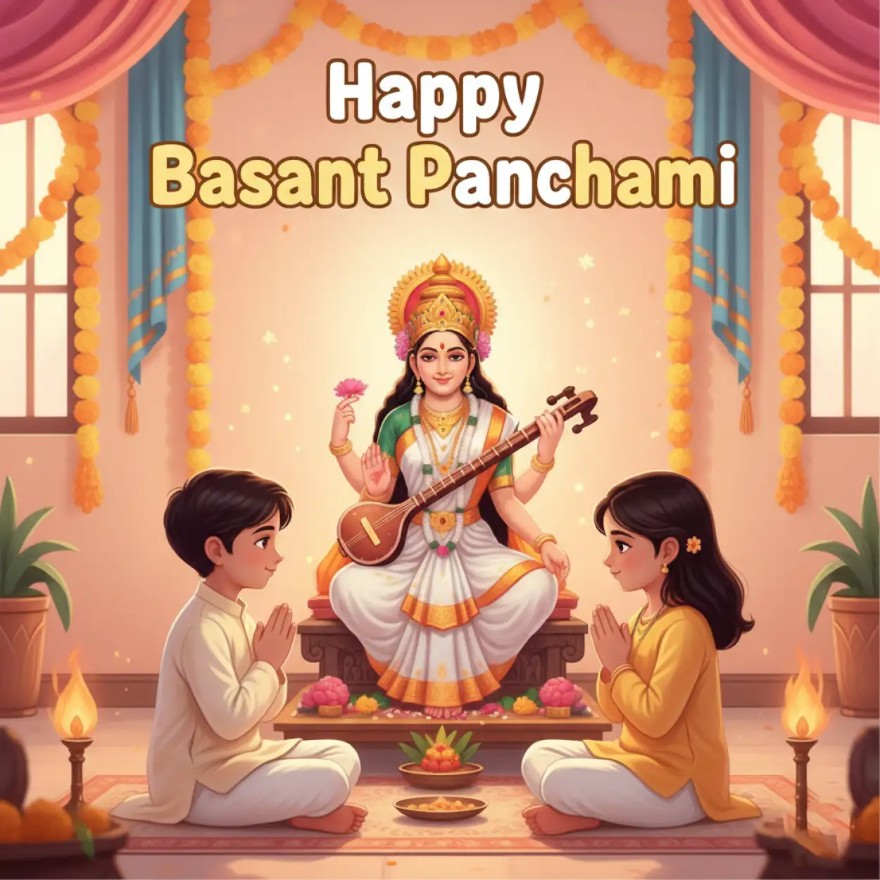 basant panchami social media post for instagram