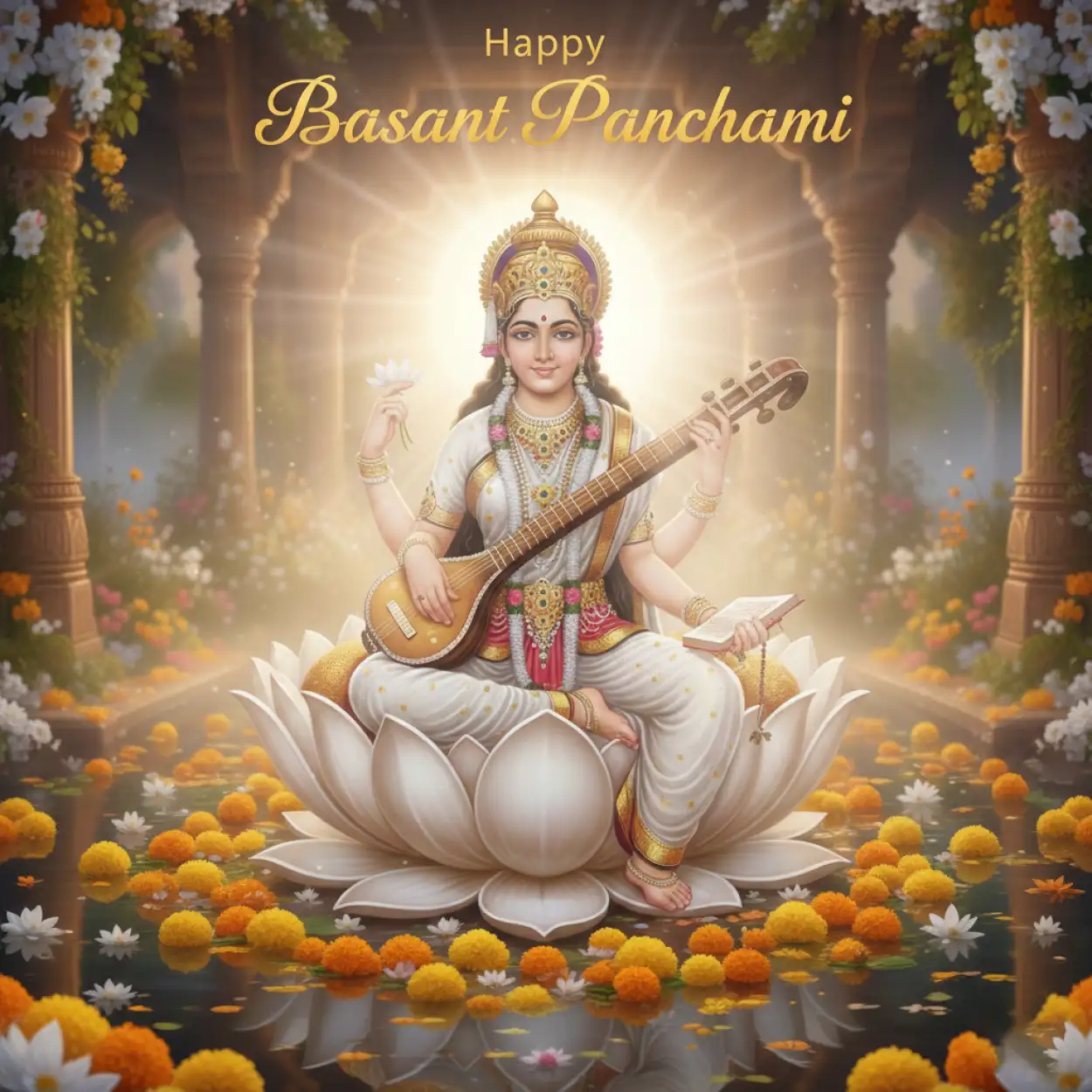 basant panchami social media post hd images