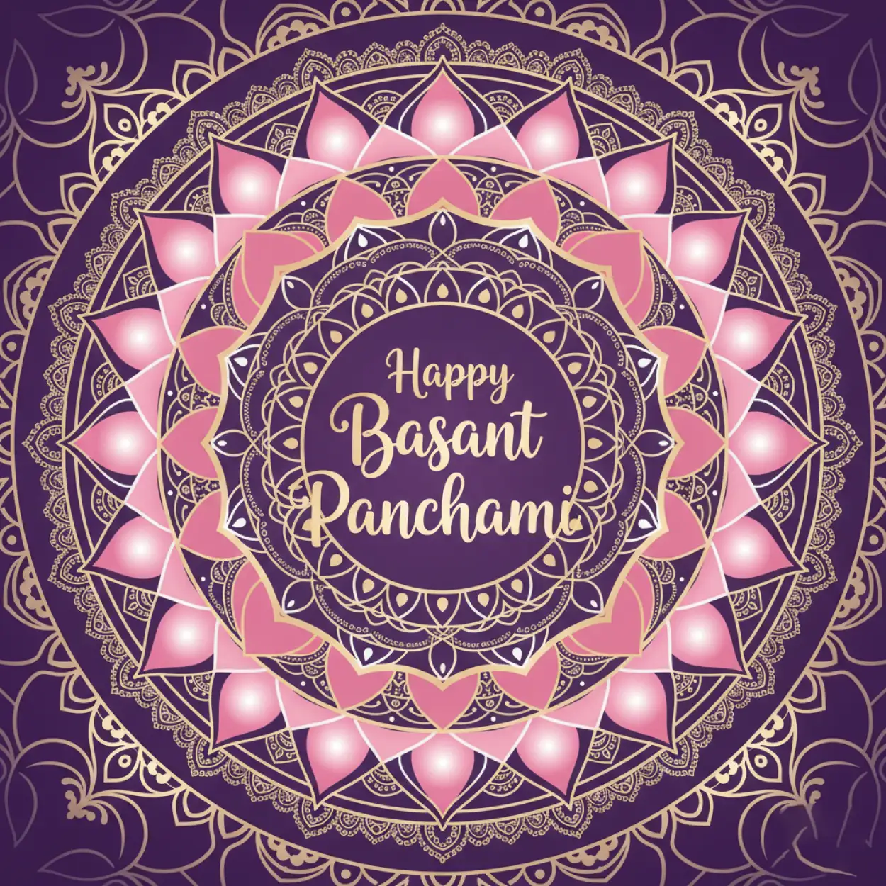 basant panchami social media post typography
