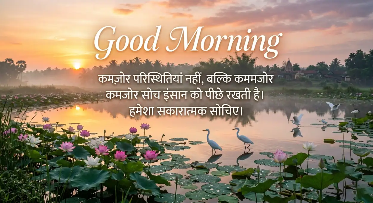 Free Download Beautiful Good Morning Quotes Hindi - High Quality Good Morning Motivational Quotes Hindi Image