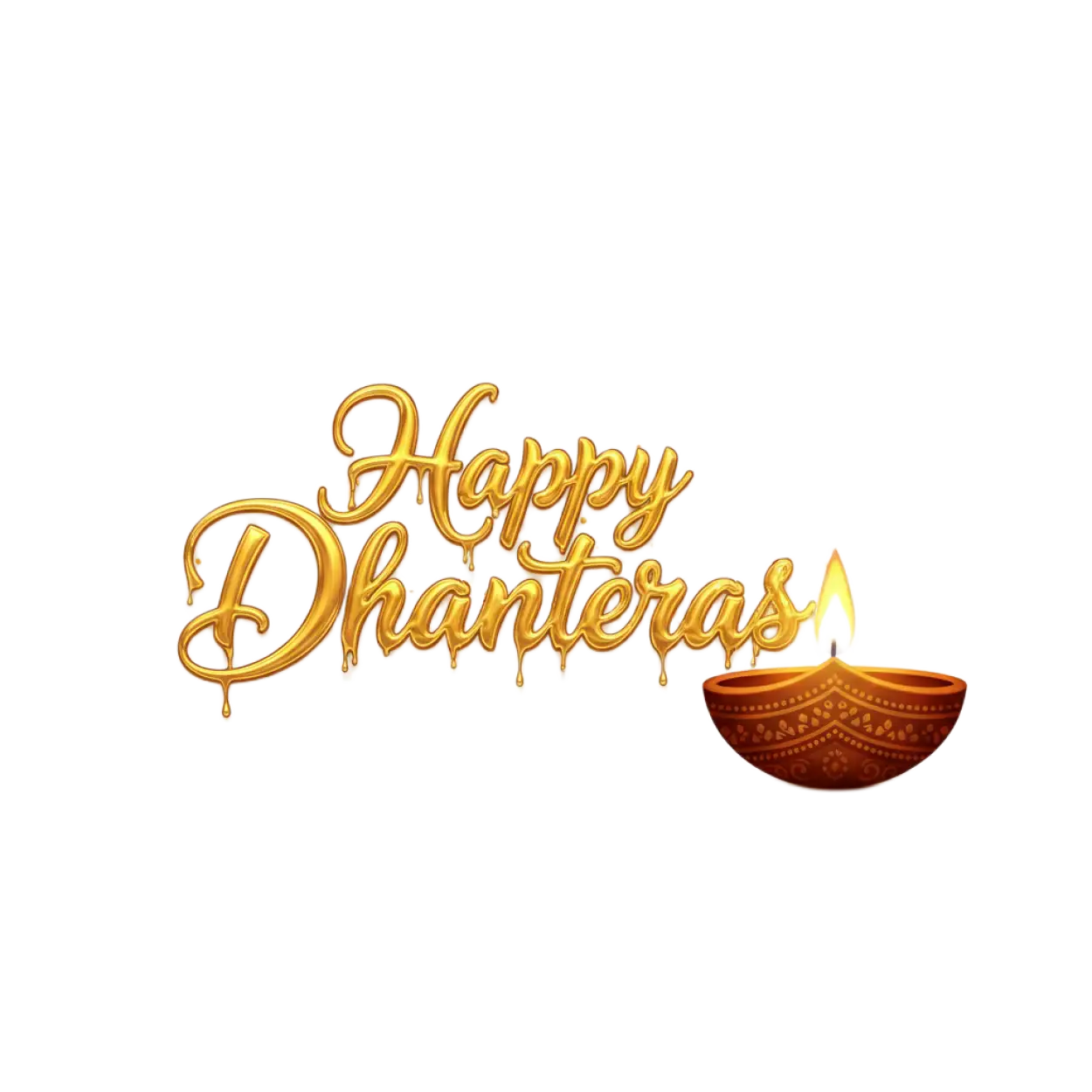 beautiful happy dhanteras png design hd
