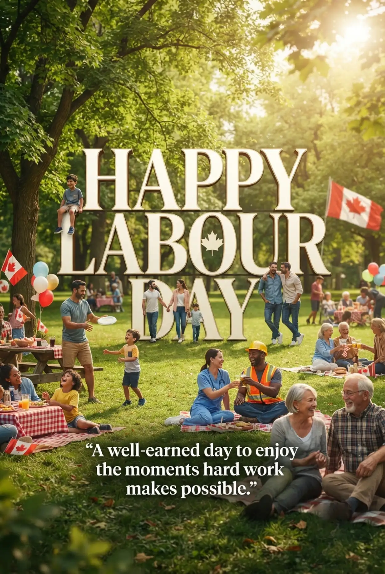 Free Download Beautiful Happy Labour Day Canada 2026 Images To Share With Friends And Family - High Quality Happy Labour Day Canada 2026 Image