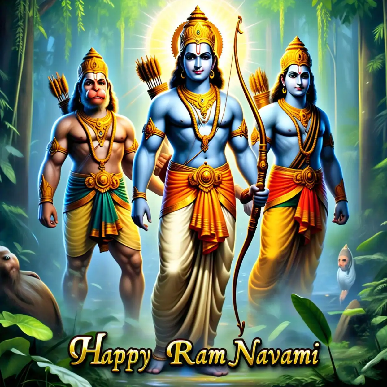 Beautiful Happy Ram Navami background