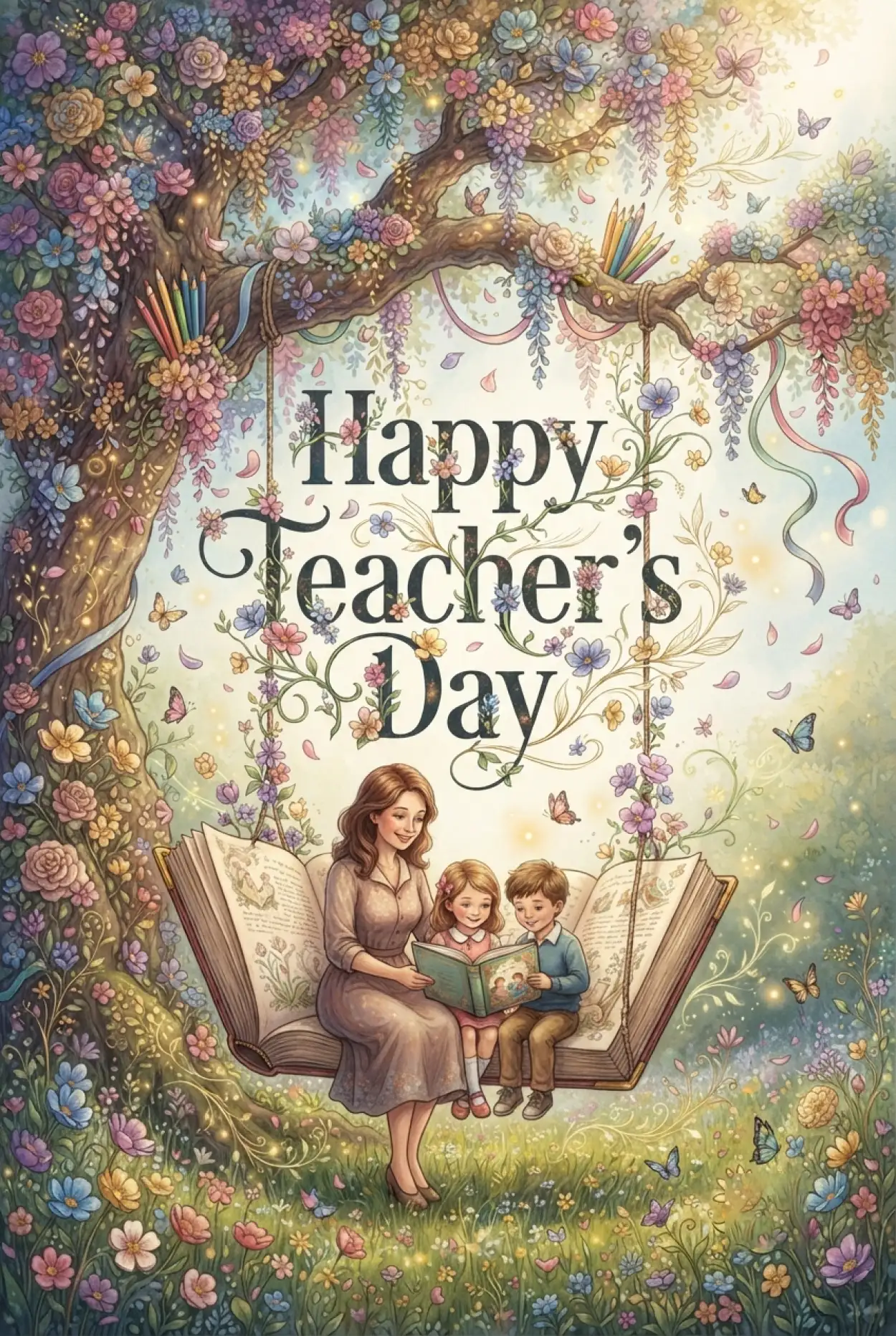 Free Download Beautiful Happy Teachers Day Cards - High Quality Teachers Day Cards Image