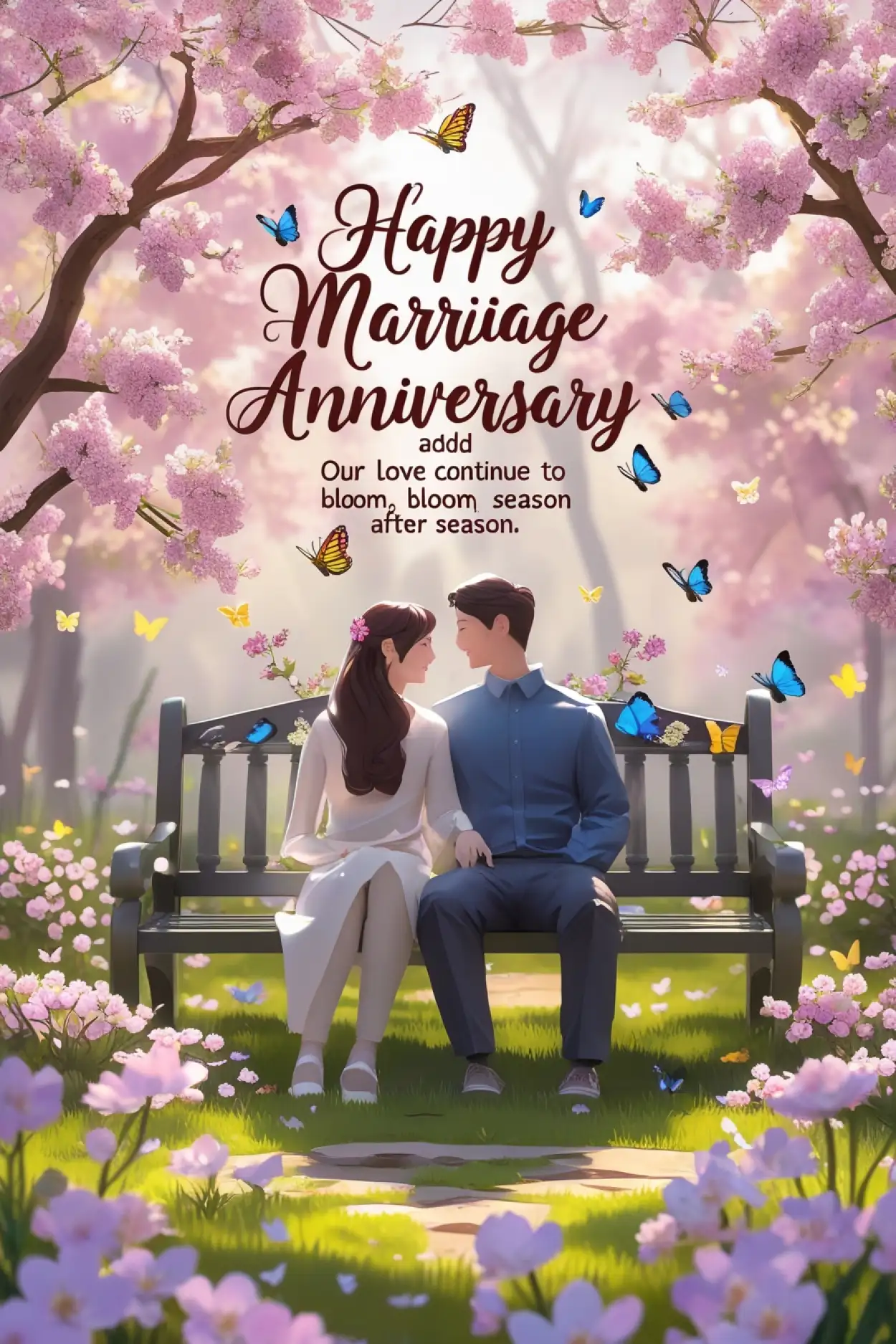 Free Download Beautiful Marriage Anniversary Images With Flowers - High Quality Happy Marriage Anniversary Background