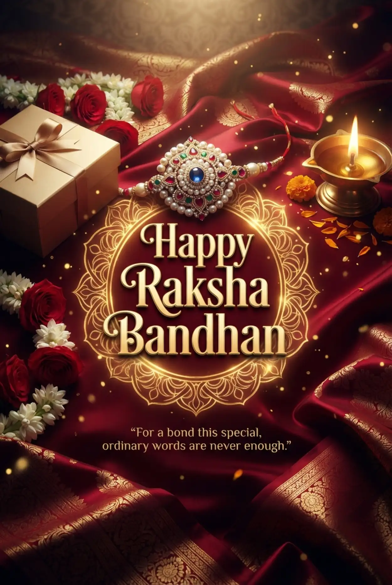 Free Download Beautiful Raksha Bandhan 2026 Wishes For Social Media - High Quality Happy Raksha Bandhan Wishes 2026 Image