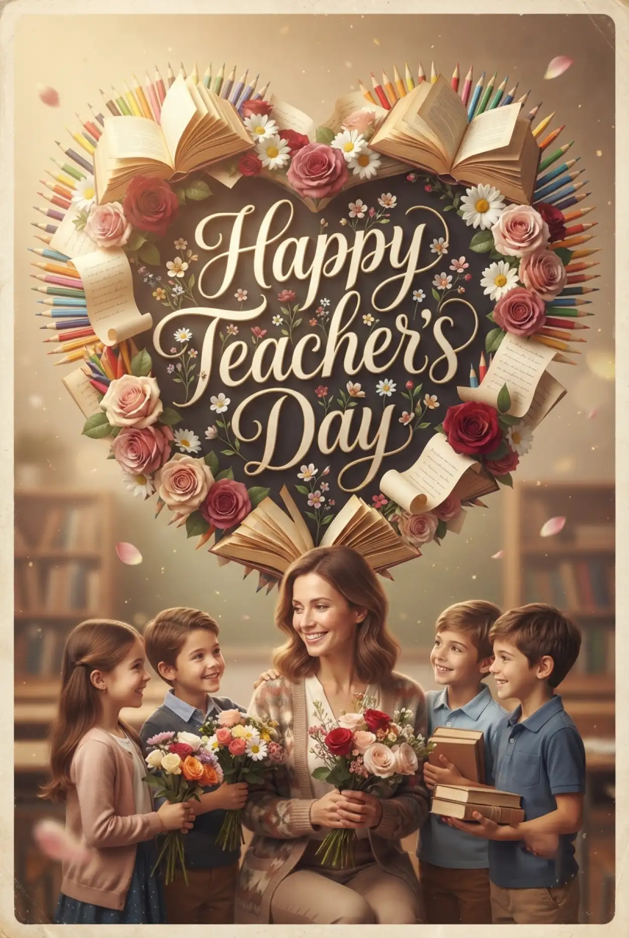 Free Download Beautiful Teachers Day Cards - High Quality Teachers Day Cards Image