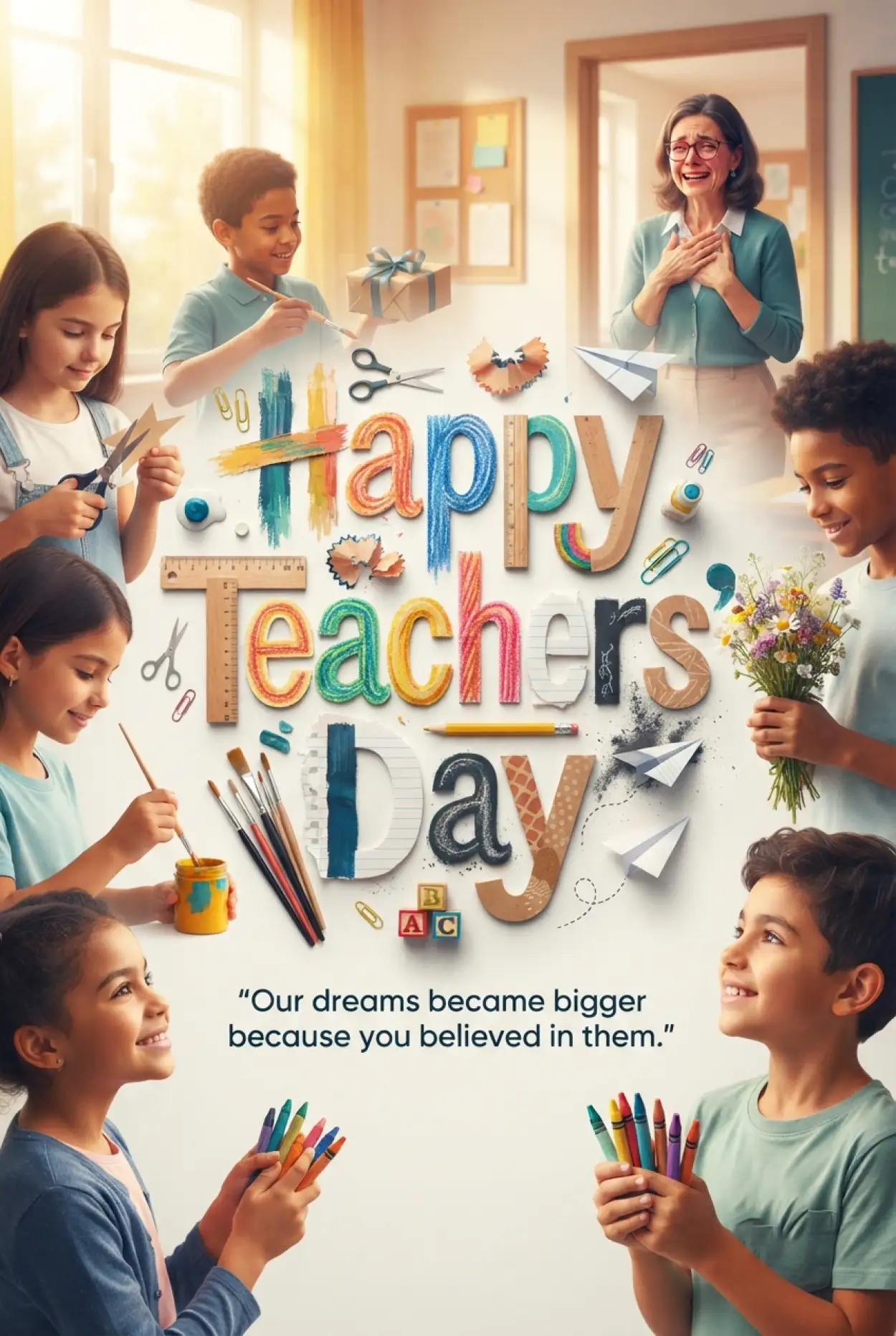 Free Download Beautiful Teachers Day Greetings - High Quality Teachers Day Greetings Image