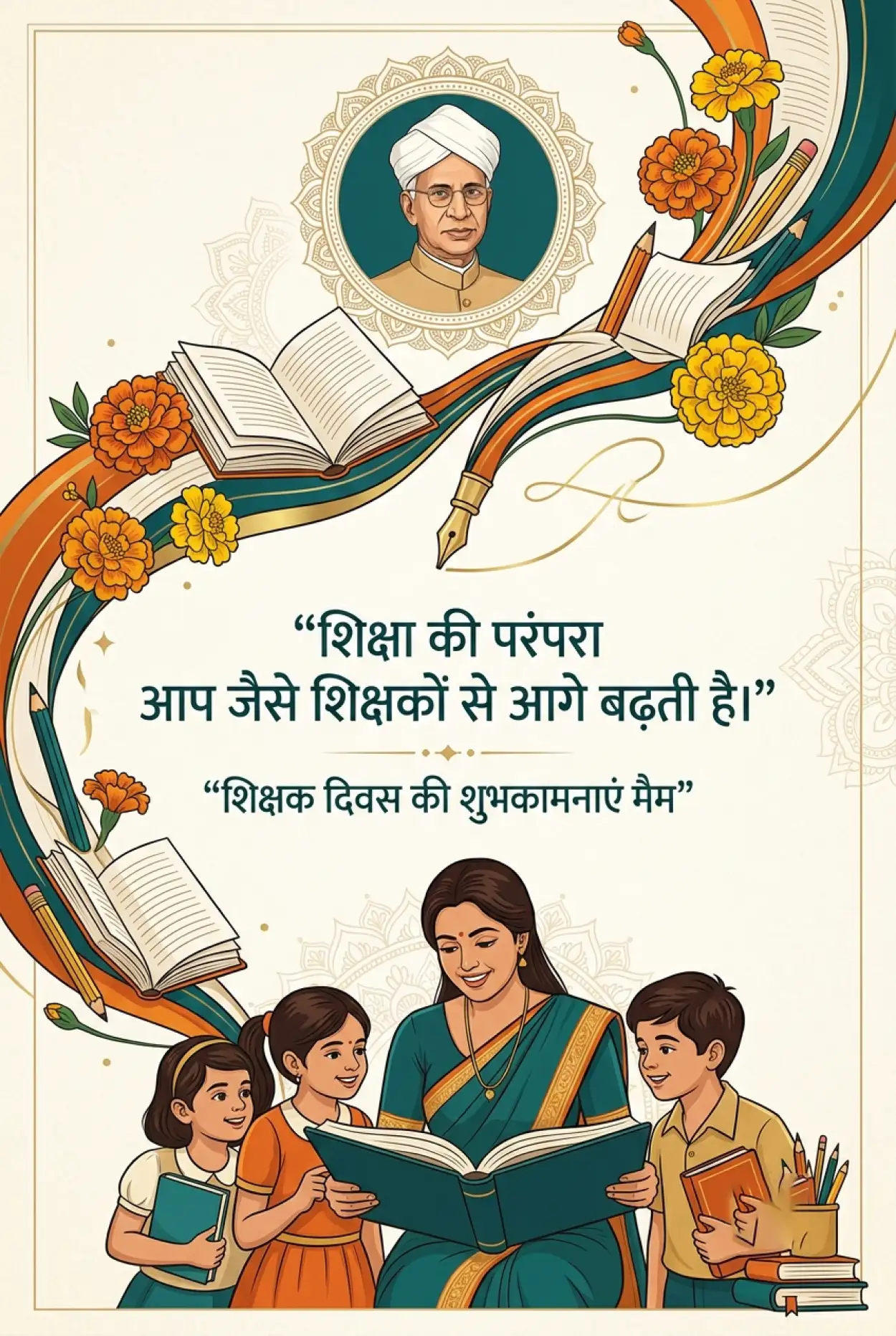 Free Download Beautiful Teachers Day Wishes In Hindi For Whatsapp - High Quality Teachers Day Wishes In Hindi Image