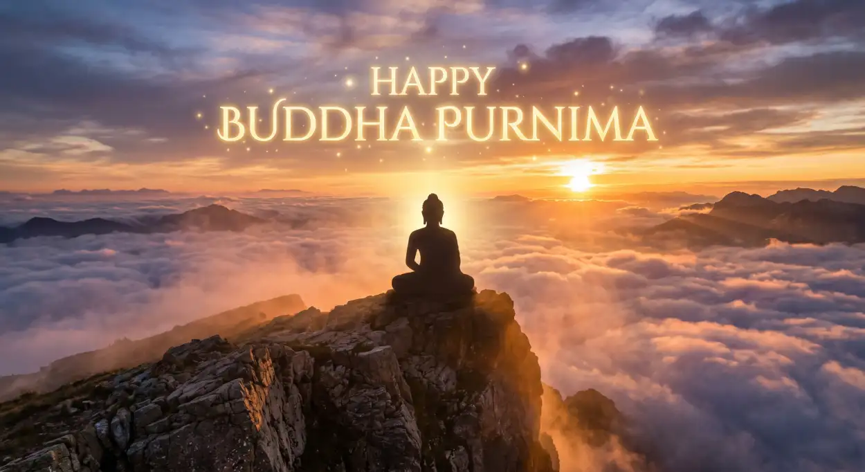 Free Download Best Buddha Purnima Wishes 2026 For Friends - High Quality Happy Buddha Purnima Wishes 2026 Image