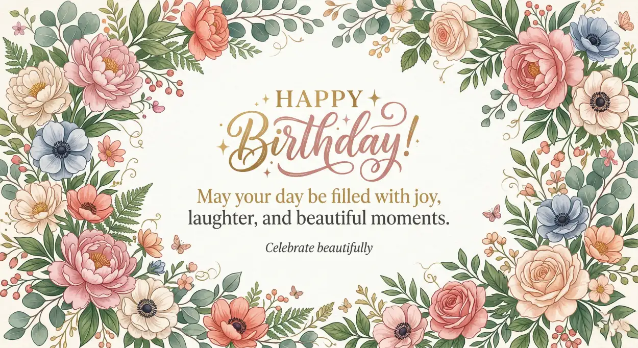 Free Download Best Happy Birthday Wishes Quotes In English - High Quality Happy Birthday Wishes Image
