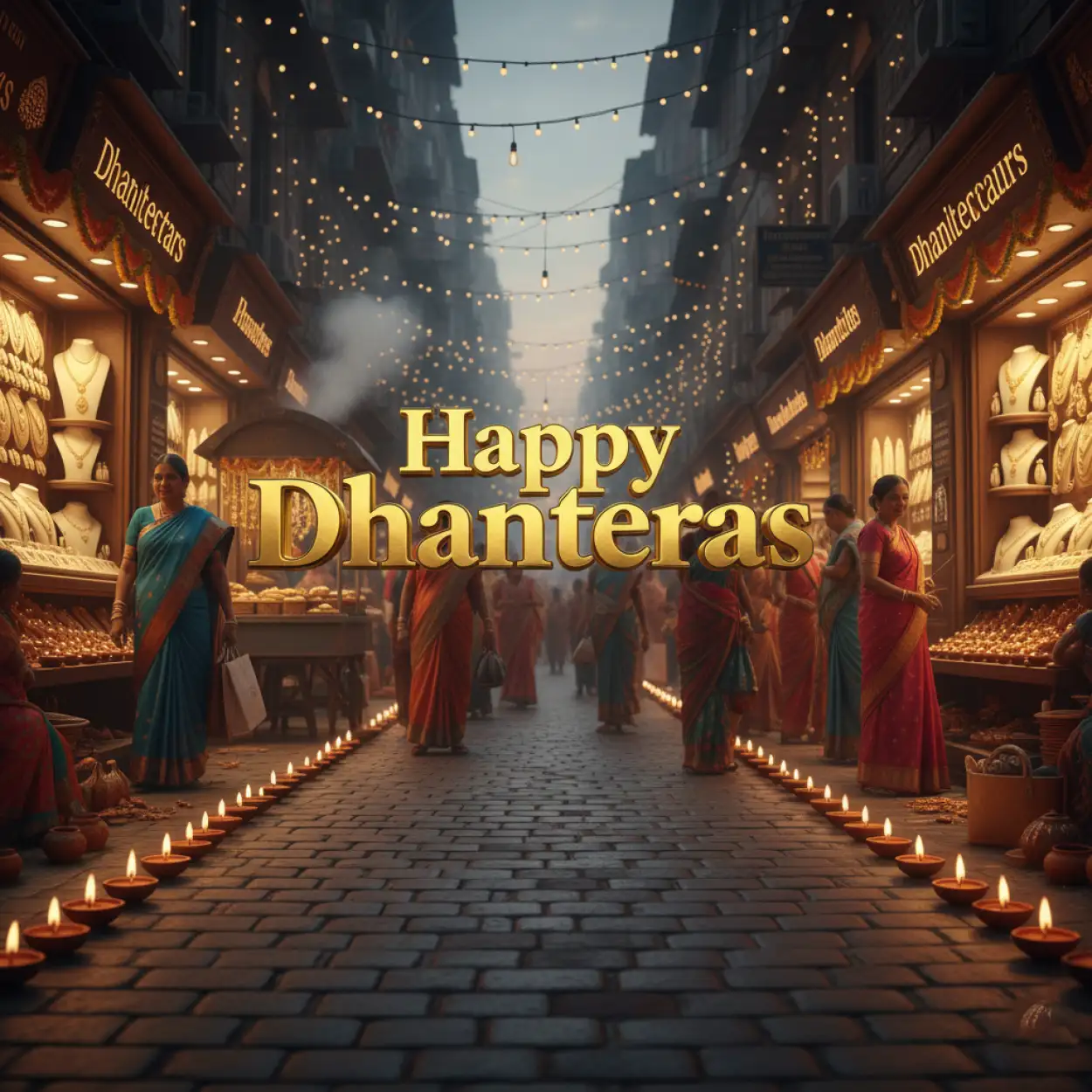 Free Download Best Happy Dhanteras Banner Design Psd - High Quality Happy Dhanteras Background