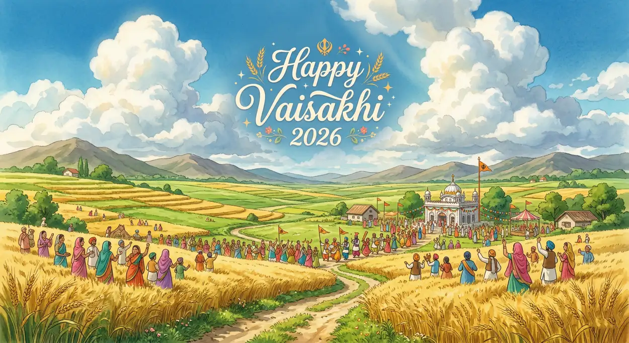 Free Download Best Happy Vaisakhi 2026 Wishes Messages In English For Friends And Family Sharing - High Quality Happy Vaisakhi 2026 Wishes Image