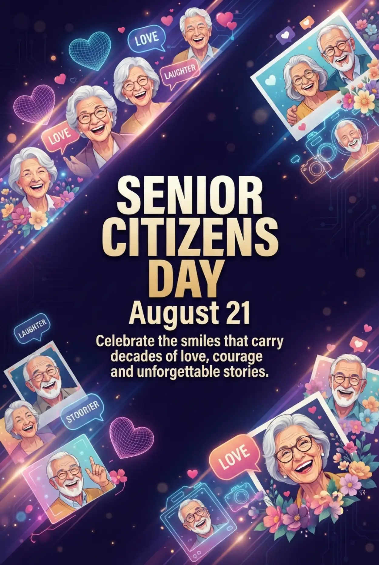 Free Download Best Hashtags For Senior Citizens Day 2026 - High Quality Senior Citizens Day 2026 Image