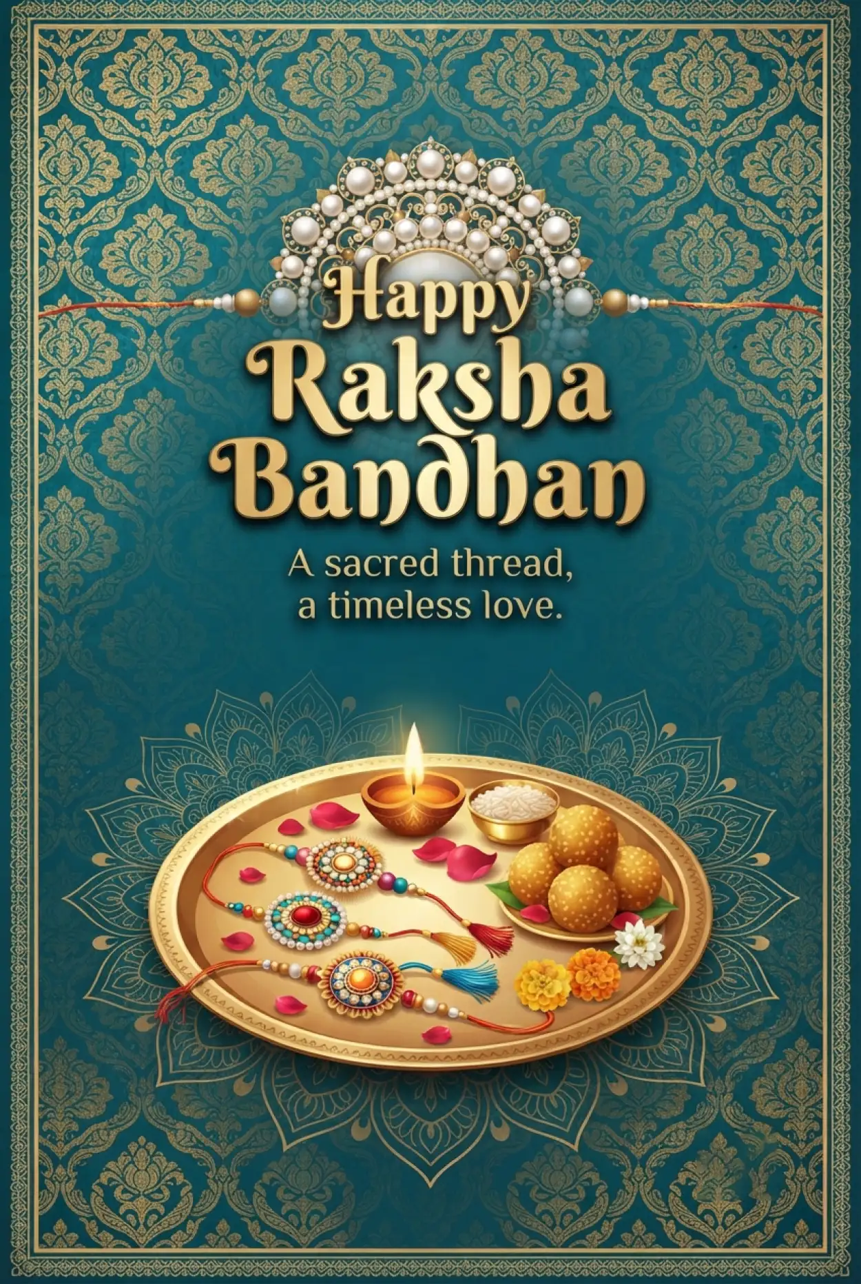 Free Download Best Heartfelt Rakhi Wishes And Quotes 2026 - High Quality Happy Raksha Bandhan Wishes 2026 Image
