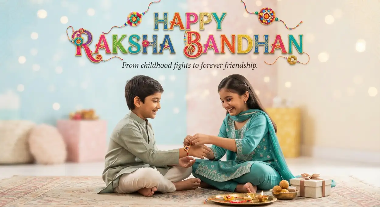 Free Download Best Heartfelt Raksha Bandhan Greetings For Siblings - High Quality Happy Raksha Bandhan Greetings Image