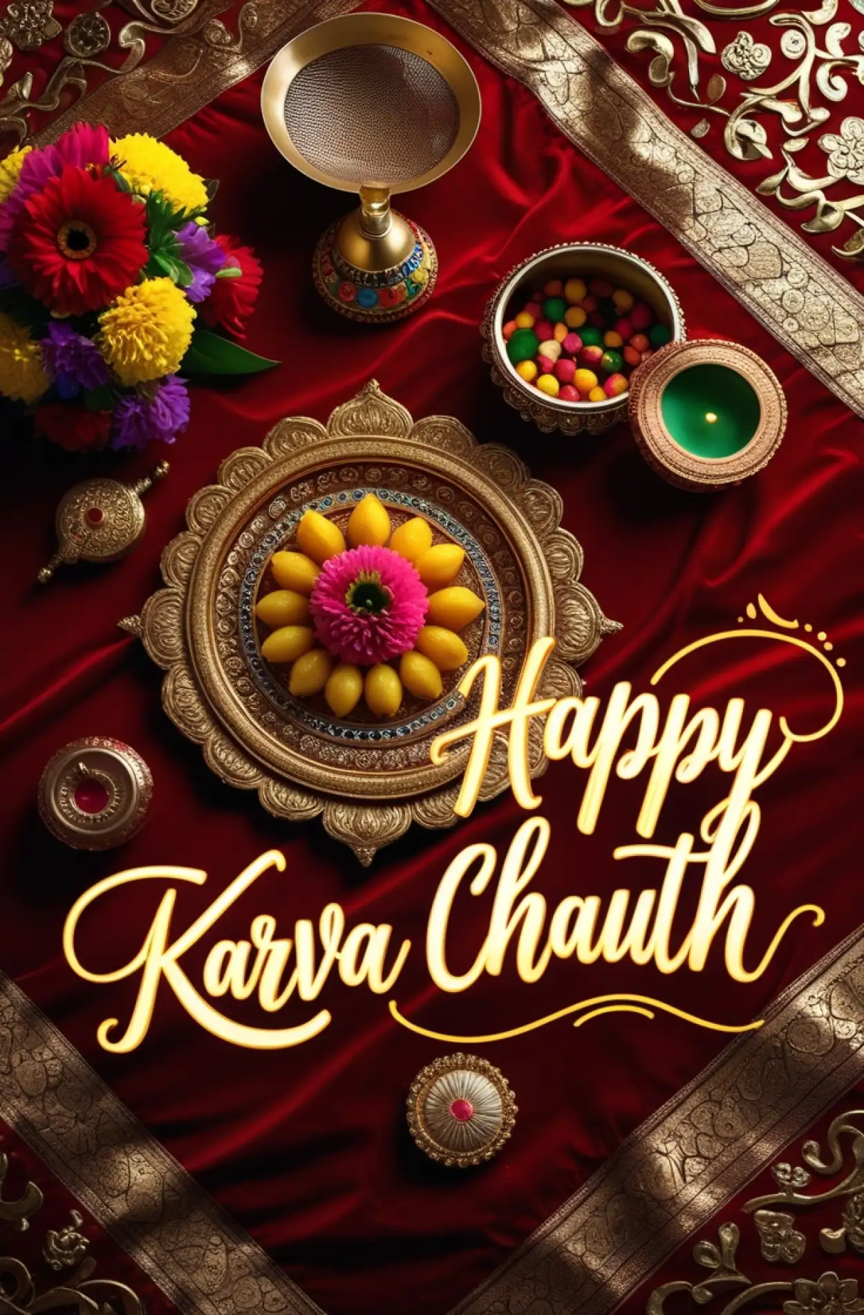 Free Download Best Karva Chauth Hashtags For Instagram 2025 - High Quality Happy Karva Chauth Background