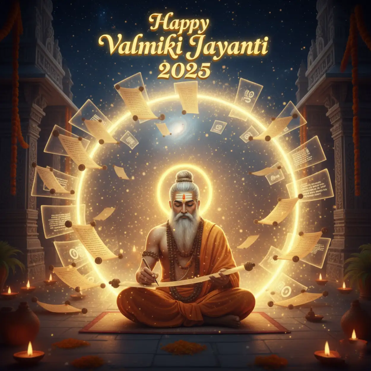 Free Download Best Quotes For Valmiki Jayanti 2025 Celebration - High Quality Happy Valmiki Jayanti 2025 Background