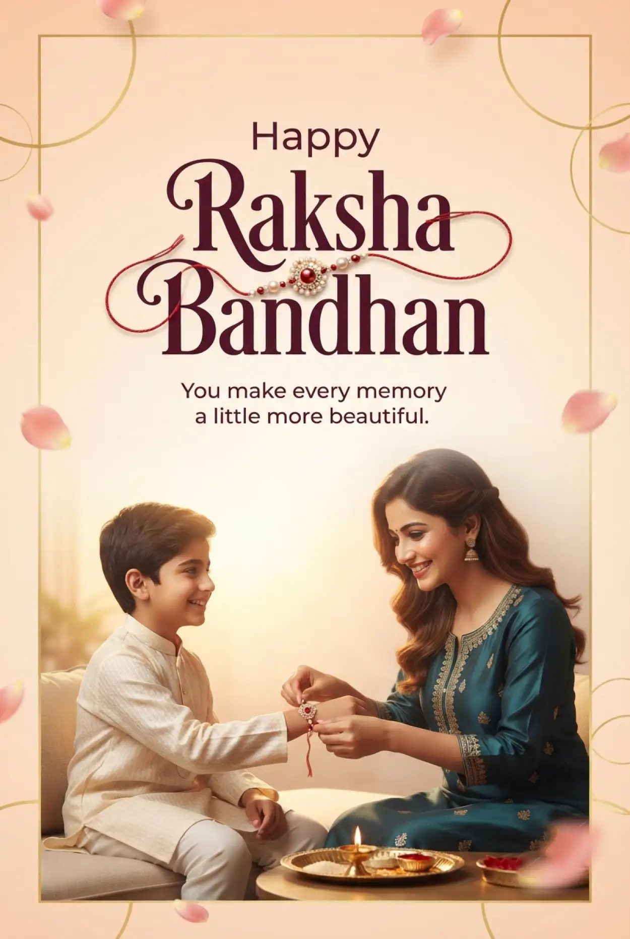 Free Download Best Raksha Bandhan Wishes For Brother - High Quality Happy Raksha Bandhan Greetings Image
