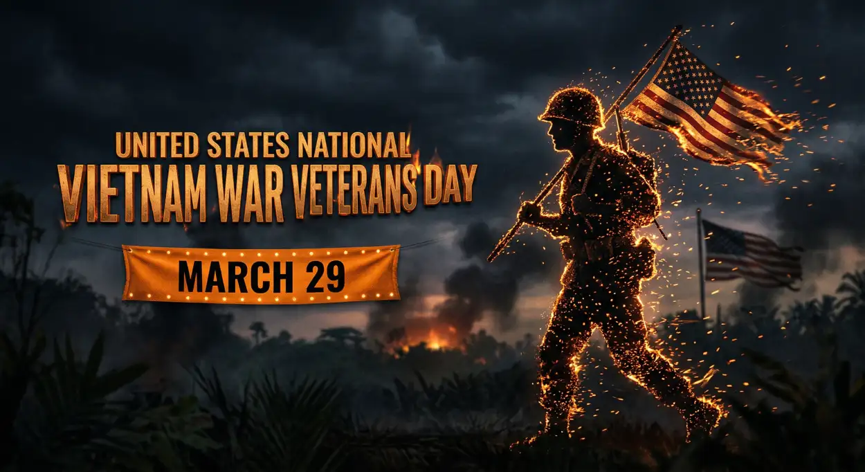 Free Download Best Vietnam War Veterans Day Poster Design Ideas For Social Media - High Quality United States National Vietnam War Veterans Day Image