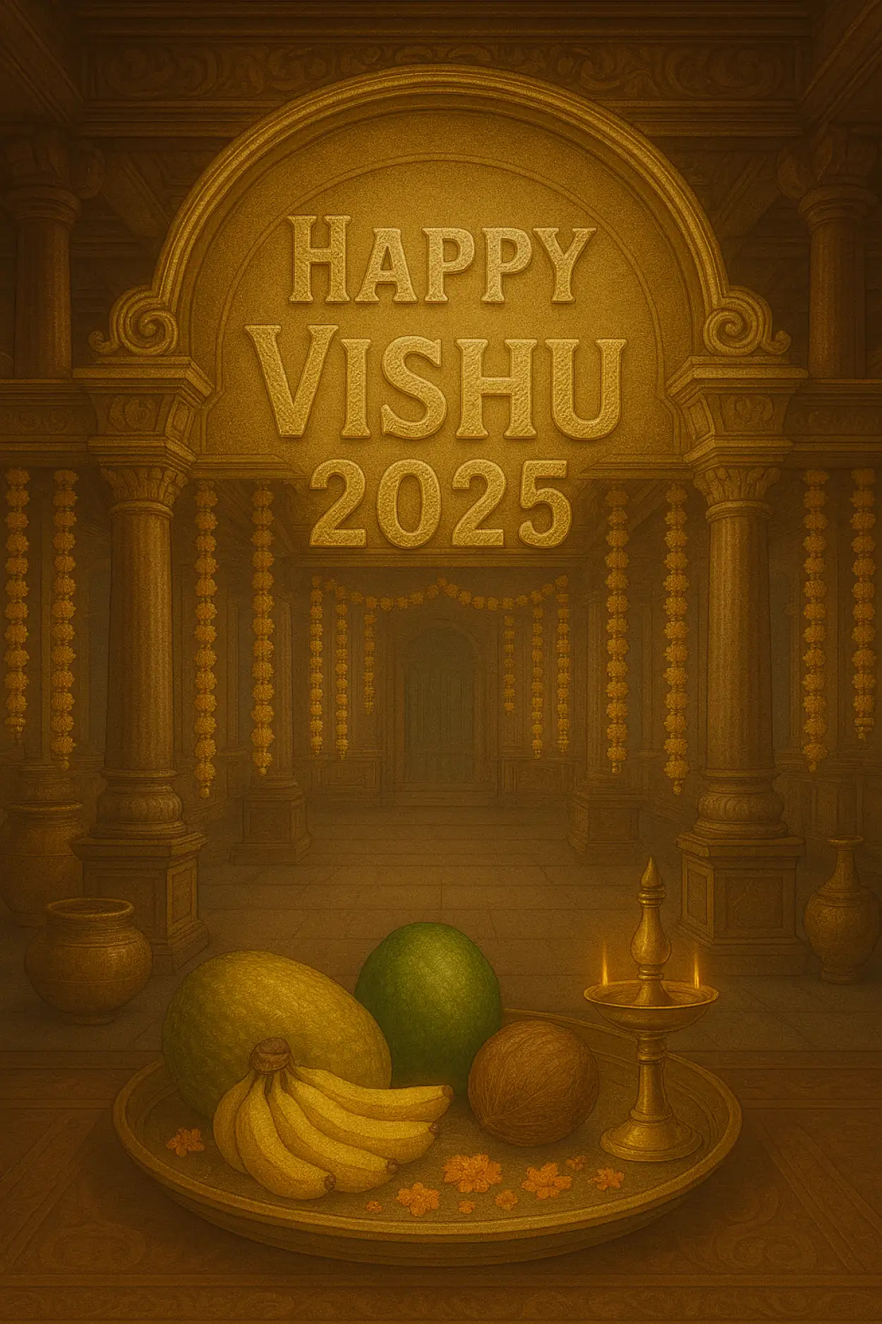 Free Download Best Vishu 2025 WhatsApp DP Download - High Quality Happy Vishu 2025 Background