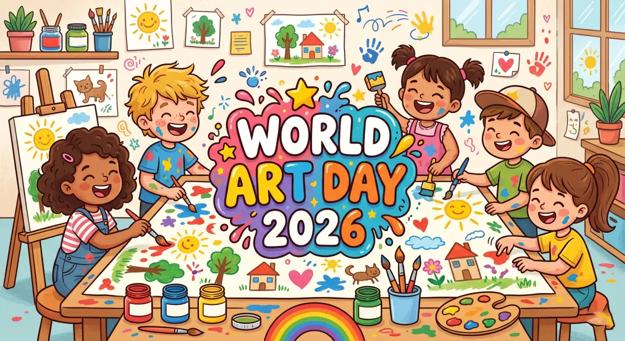 Free Download Best World Art Day 2026 Wishes With Images - High Quality World Art Day 2026 Wishes Image
