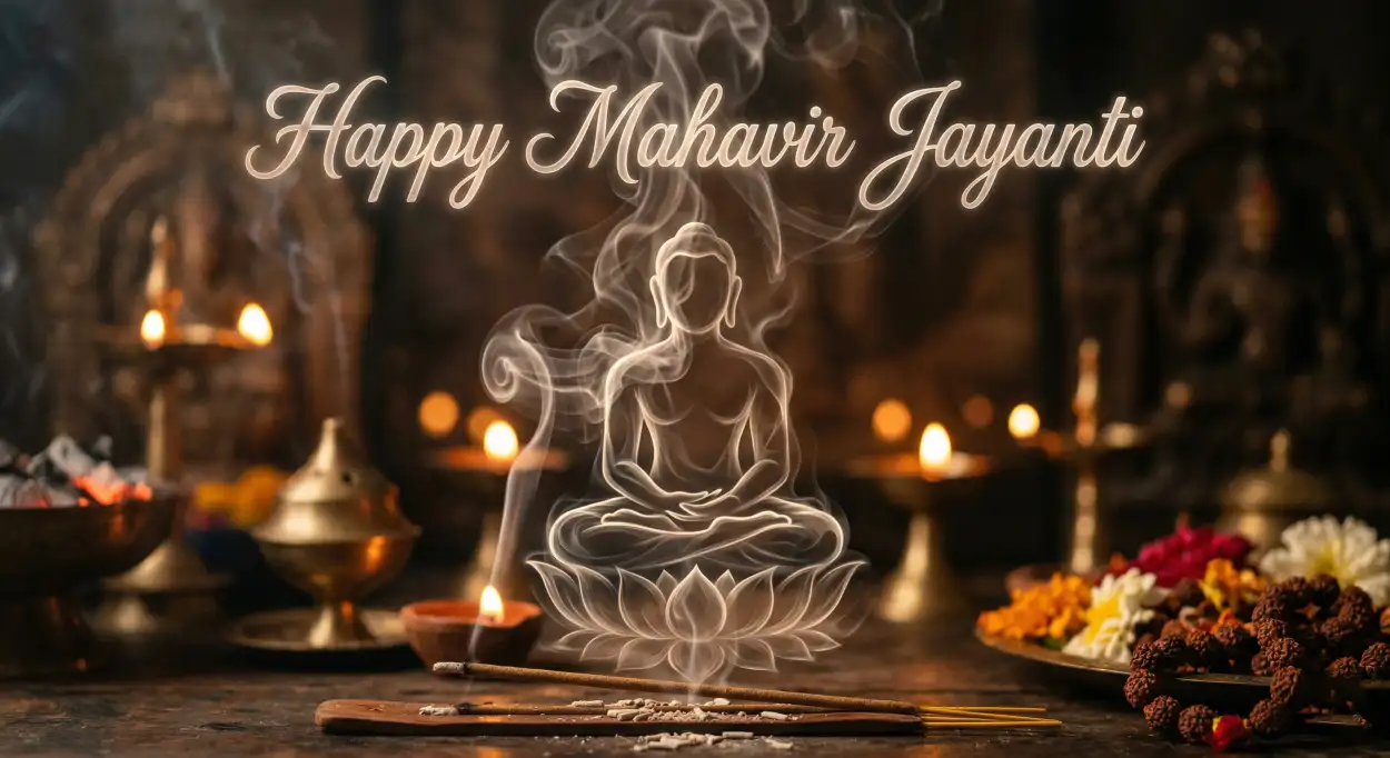 Free Download Bhagwan Mahavir Jayanti 2026 Wishes - High Quality Happy Mahavir Jayanti 2026 Image