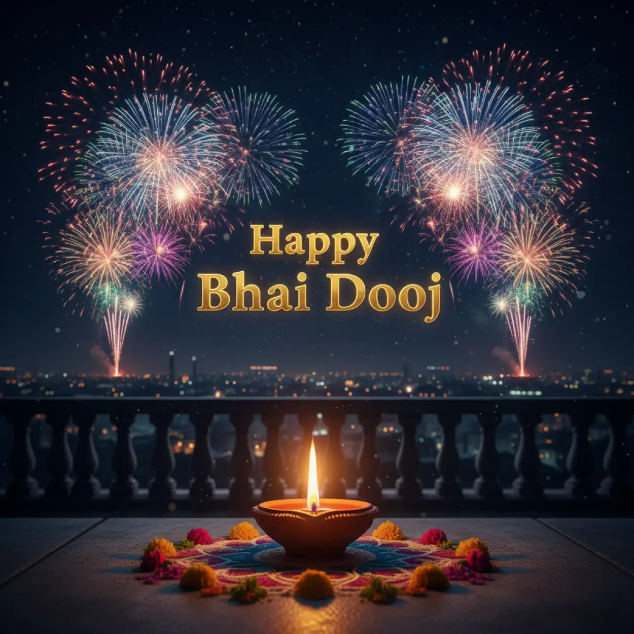 bhai dooj 2025 happy sister brother vector