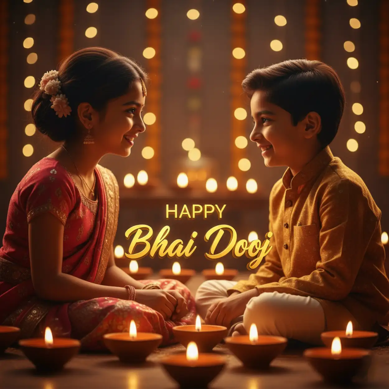 bhai dooj 2025 traditional indian dress image