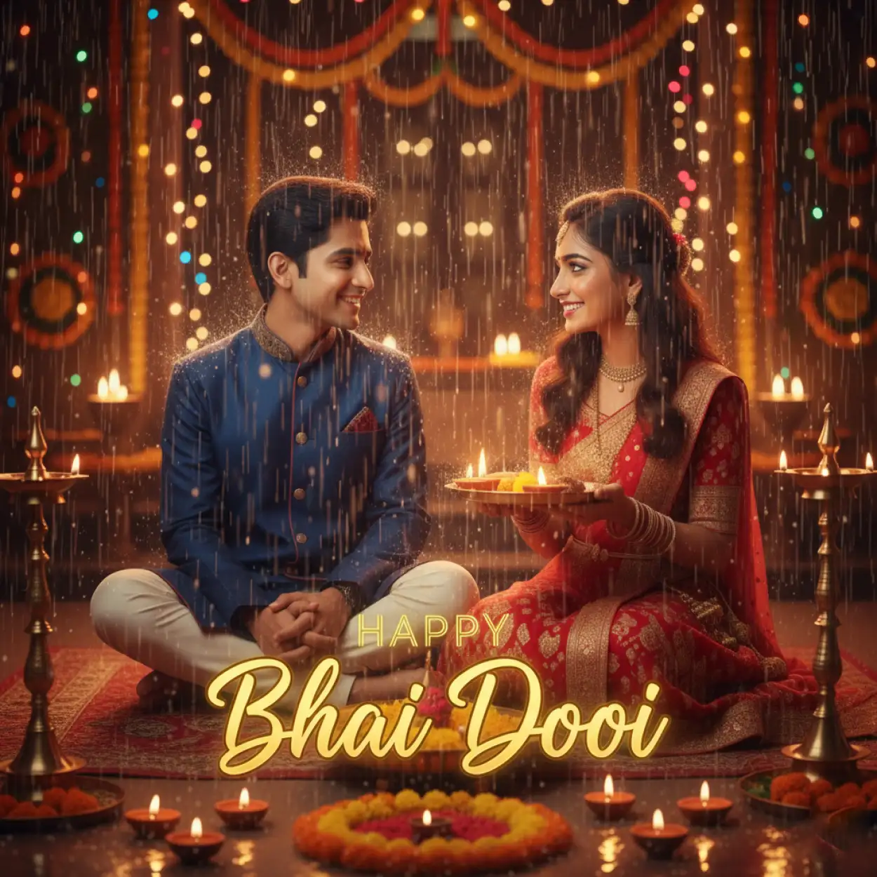 bhai dooj 2025 wishes in hindi text image