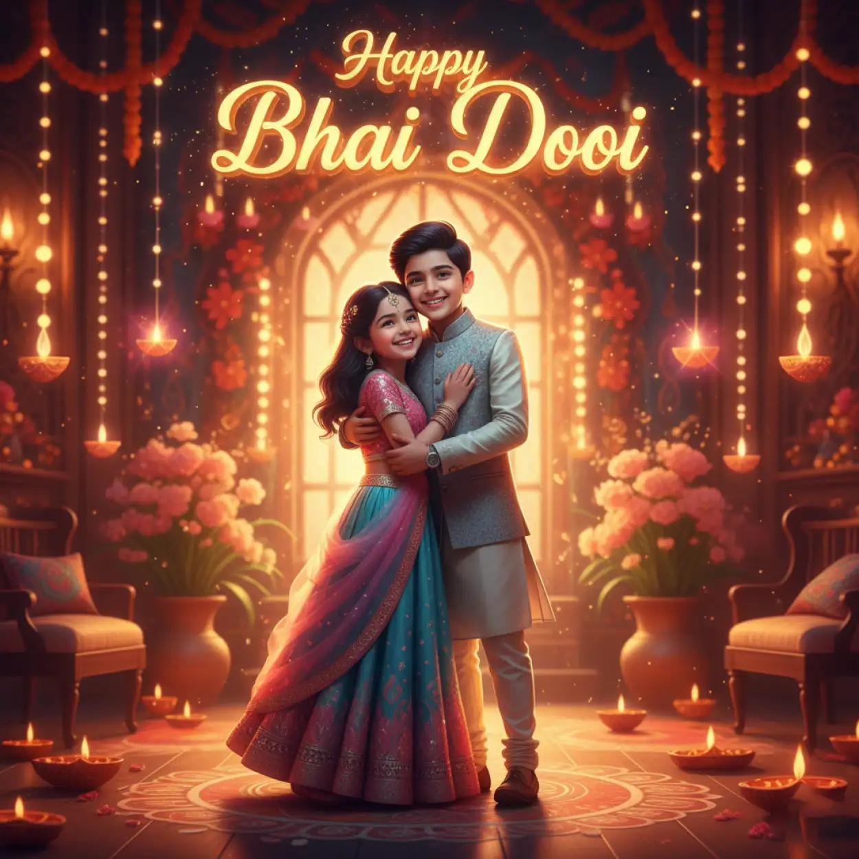Bhai Dooj drawing ideas for kids easy