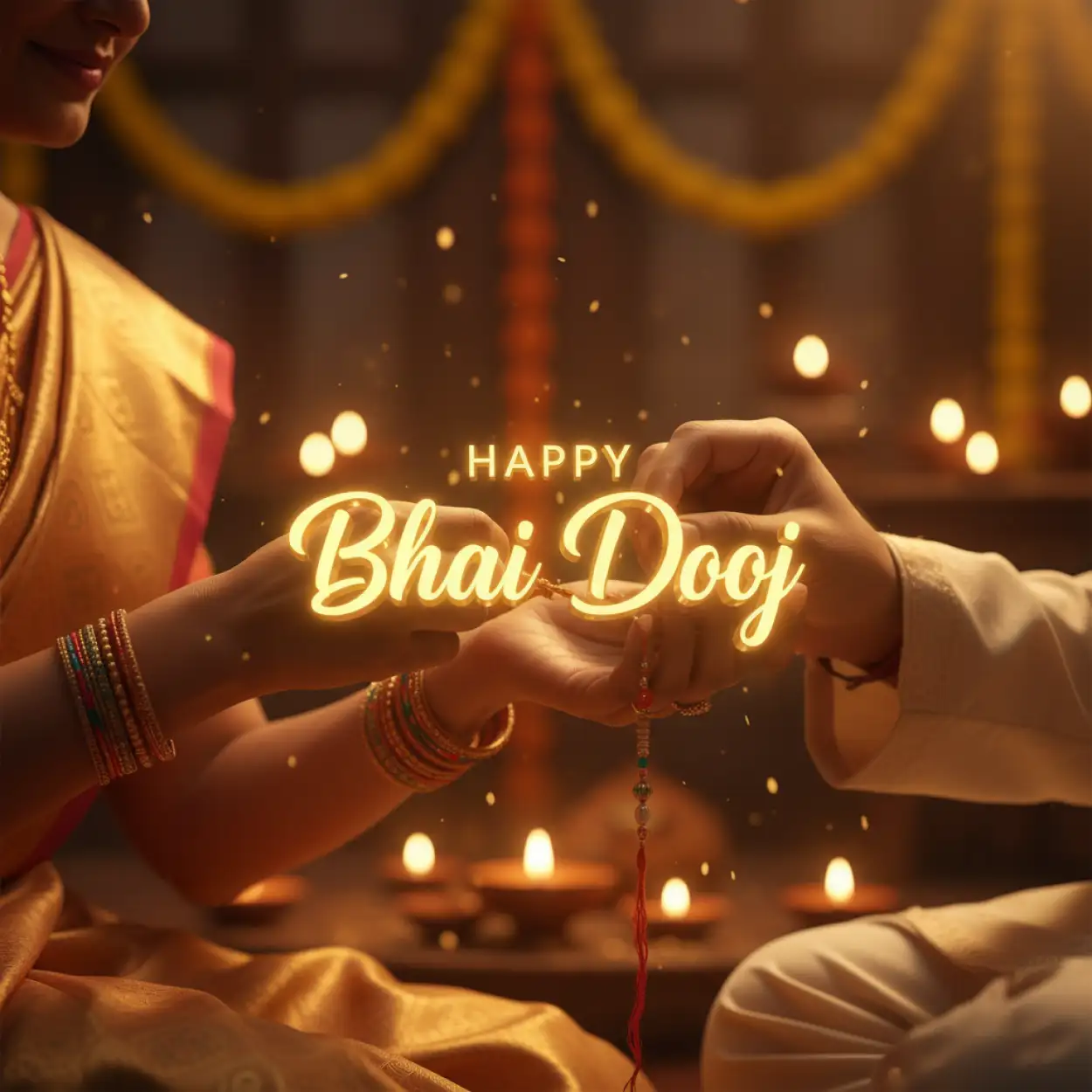 Bhai Dooj thali decoration simple and beautiful