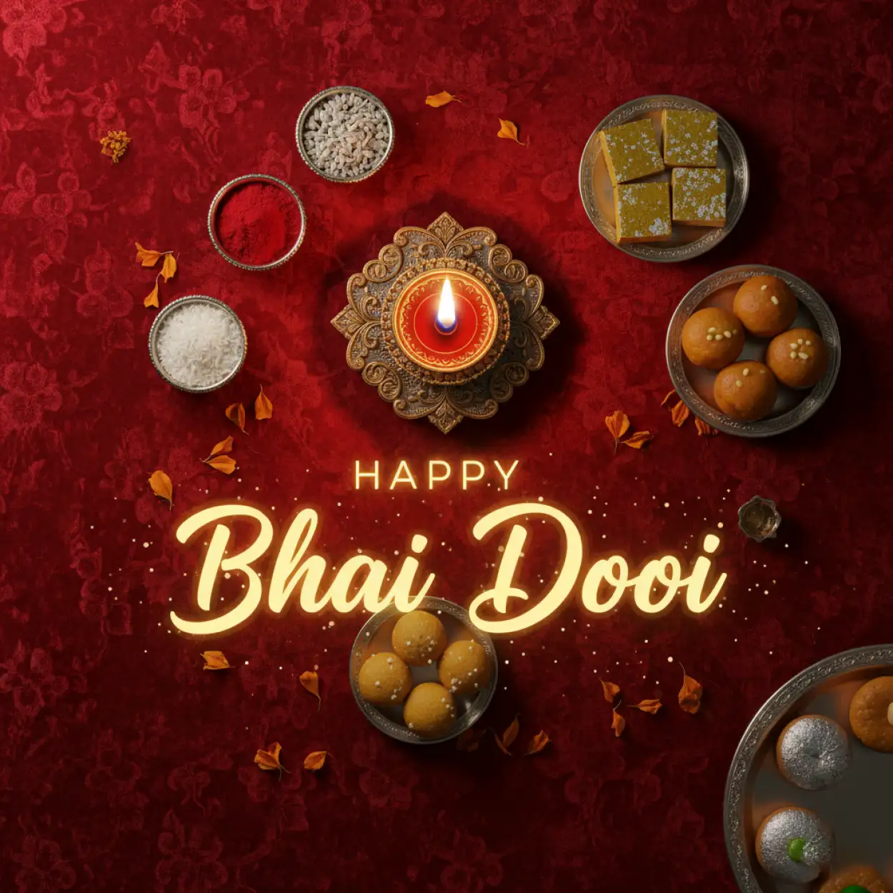Bhai Dooj WhatsApp DP for brother and sister