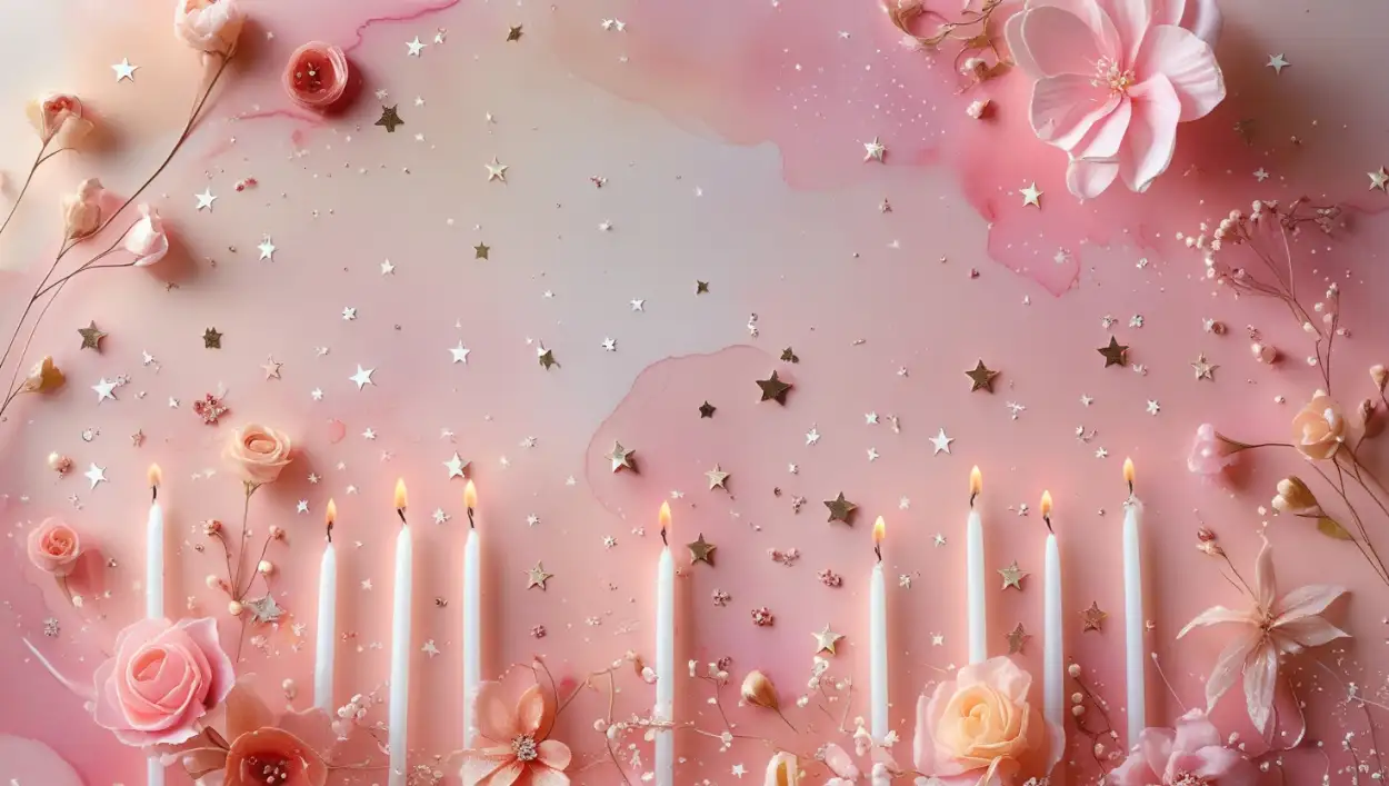 birthday banner background with transparent