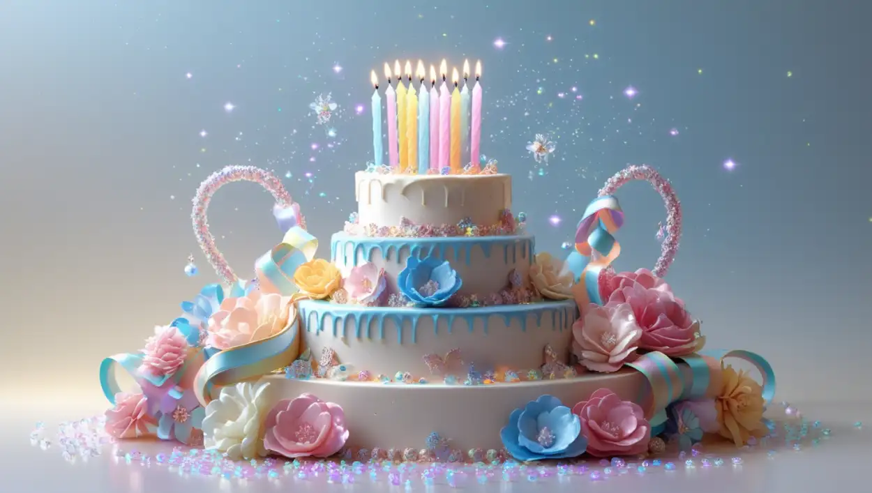 birthday celebration background transparent