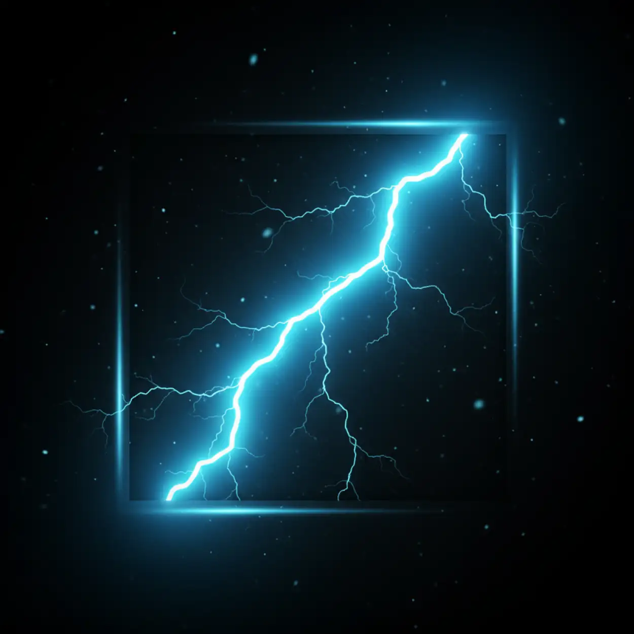 black youtube thumbnail background with shining blue lights