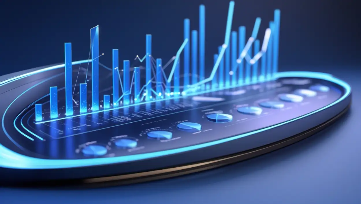 blue digital tech background hd