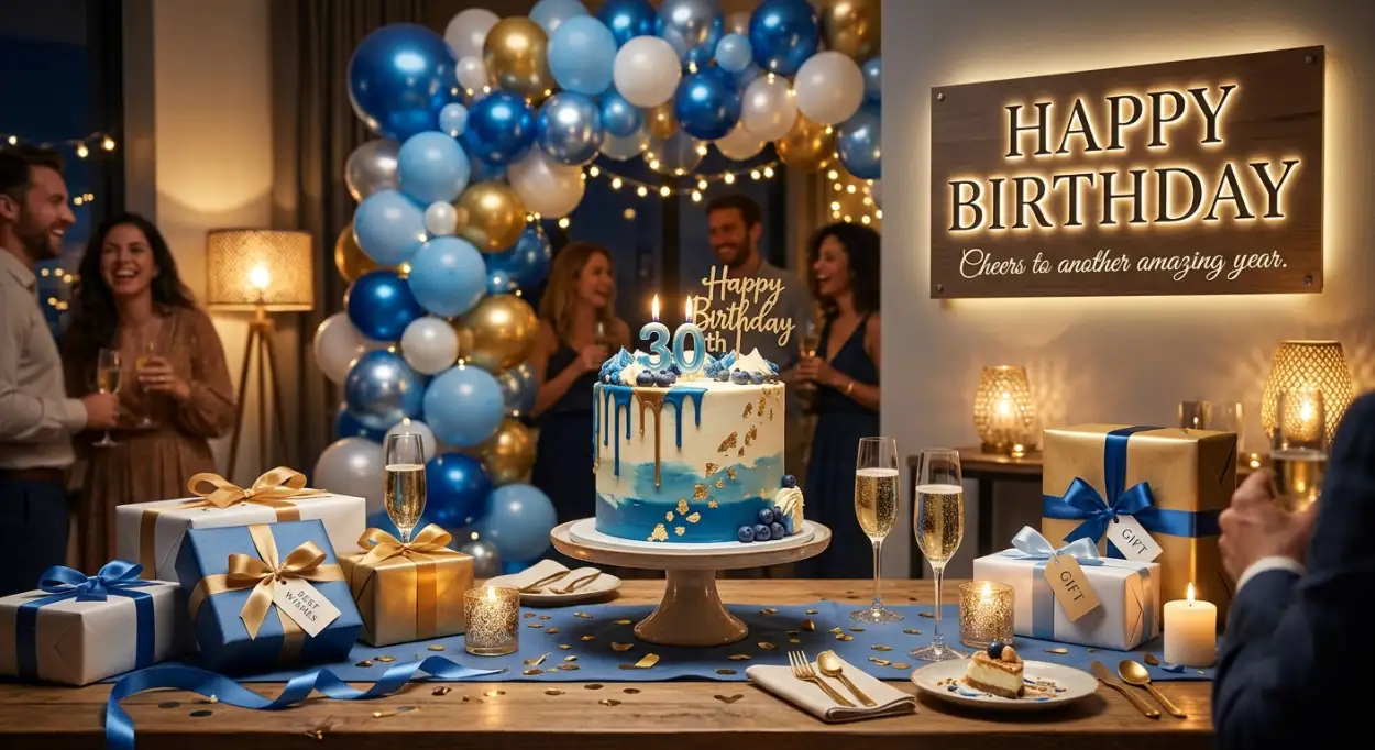 Free Download Blue Happy Birthday Images Hd - High Quality Happy Birthday Images Hd Image