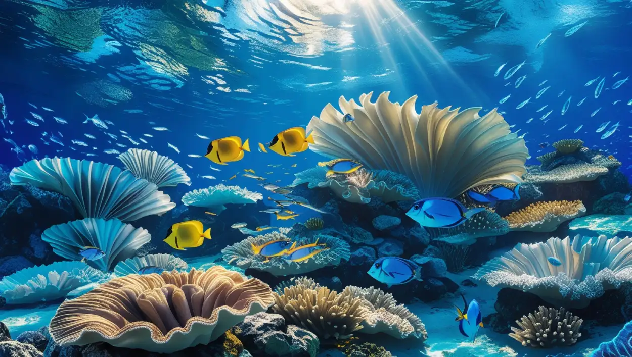 blue picture crystal clear water view