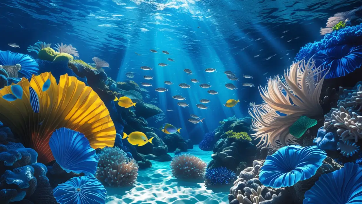 Free Download Blue Picture Of Deep Sea Diving - High Quality Blue Picture Background